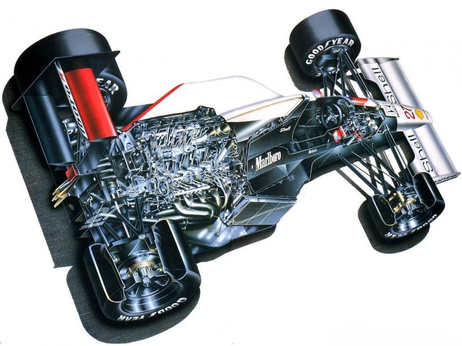  McLaren Honda MP4-5B 1990 года  (фото 6 из 9)